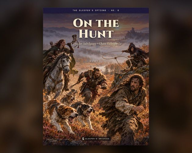 Cover of On the Hunt: riders, hounds and hunters racing across an autumn moor at dawn, a horn raised