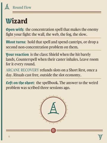 Class Round-Flow Cards, a card from the deck