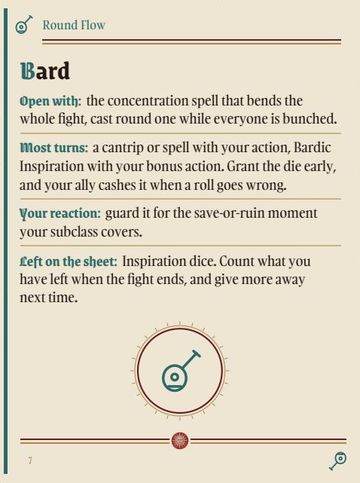 Class Round-Flow Cards, a card from the deck