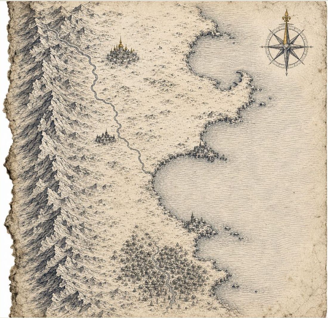 Torn Kingdoms, one plate of the atlas