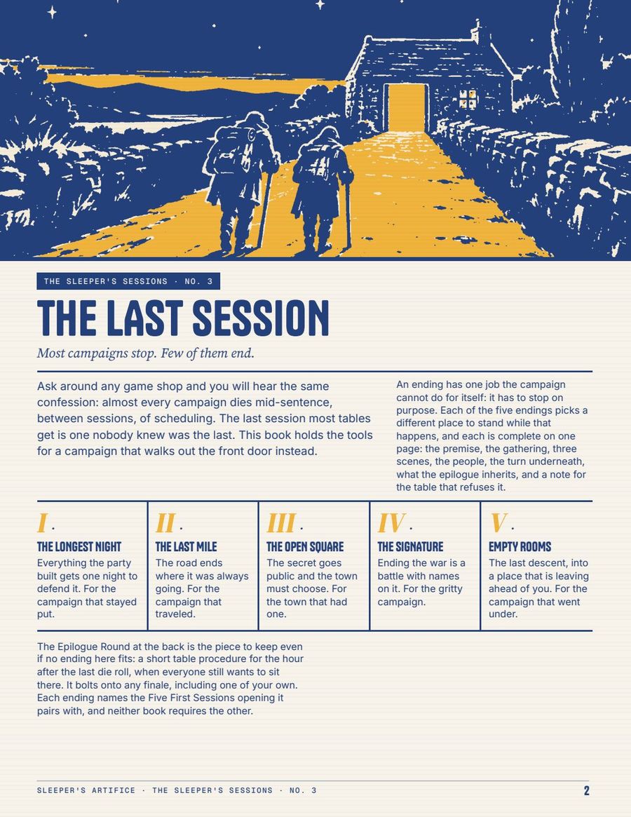 Five Final Sessions, page 2