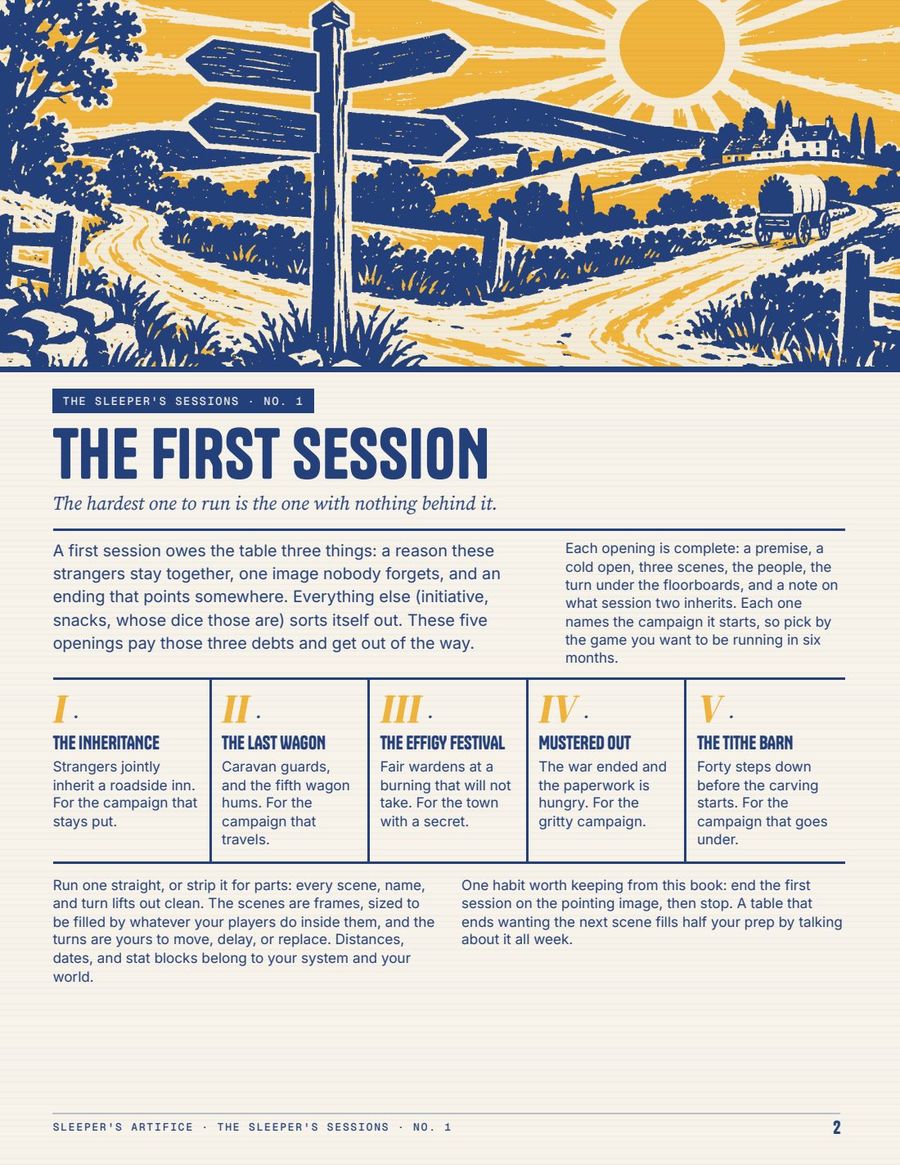 Five First Sessions, page 2