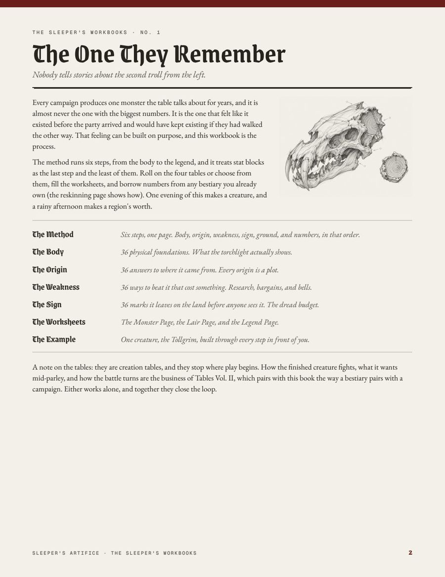 The Monster Workbook, page 2