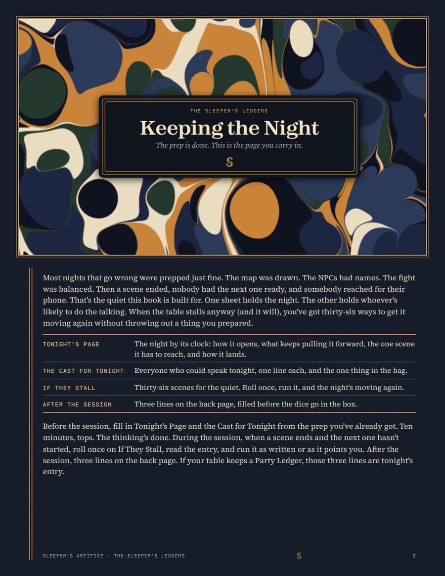 The Night's Ledger, page 2